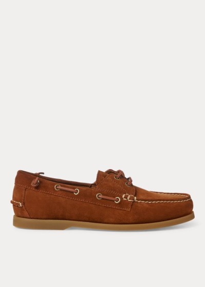 Men's Polo Ralph Lauren Merton Suede Boat Shoes | 592348IEQ